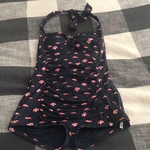 Retro style Anthropologie one piece swimsuit